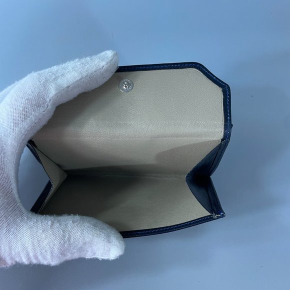 Loewe Unisex Navy Blue Leather Bi-fold Wallet - Picture 8 of 10